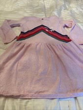 Girls Long Sleeve Light Pink Birds Flying Dress Brand Tea Size 10
