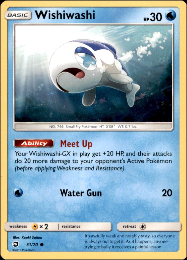 Pokemon - Wishiwashi #31/70 - Dragon Majesty Common