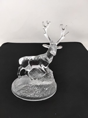 Cristal D'Arques Glas Hirsch Hirsch Bock Figur
