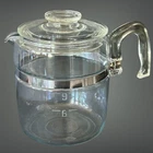 Vintage Pyrex Flameware Percolator 9 Cup Coffee Pot & Lid Only 7759-B Parts Only