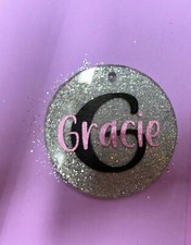 Custom Personalized Name Keychain with Choice Of Glitter