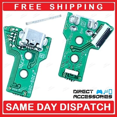 (JDS-055 FJDS-055) PS4 Controller Micro USB Charging Port + Ribbon Flex