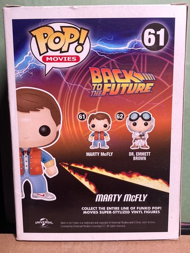 Funko POP Regreso al Futuro 61 Marty McFly Error Caja Dañada en Protector Suave - Imagen 3 de 16