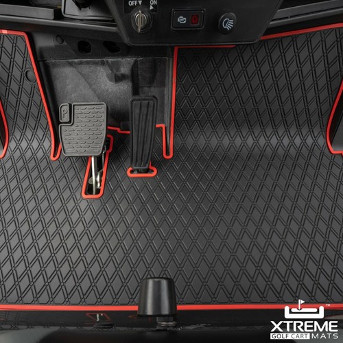 Xtreme Mats Yamaha Drive2 Golf Cart Mat, Full Coverage Floor Liner - RED - Picture 7 of 13