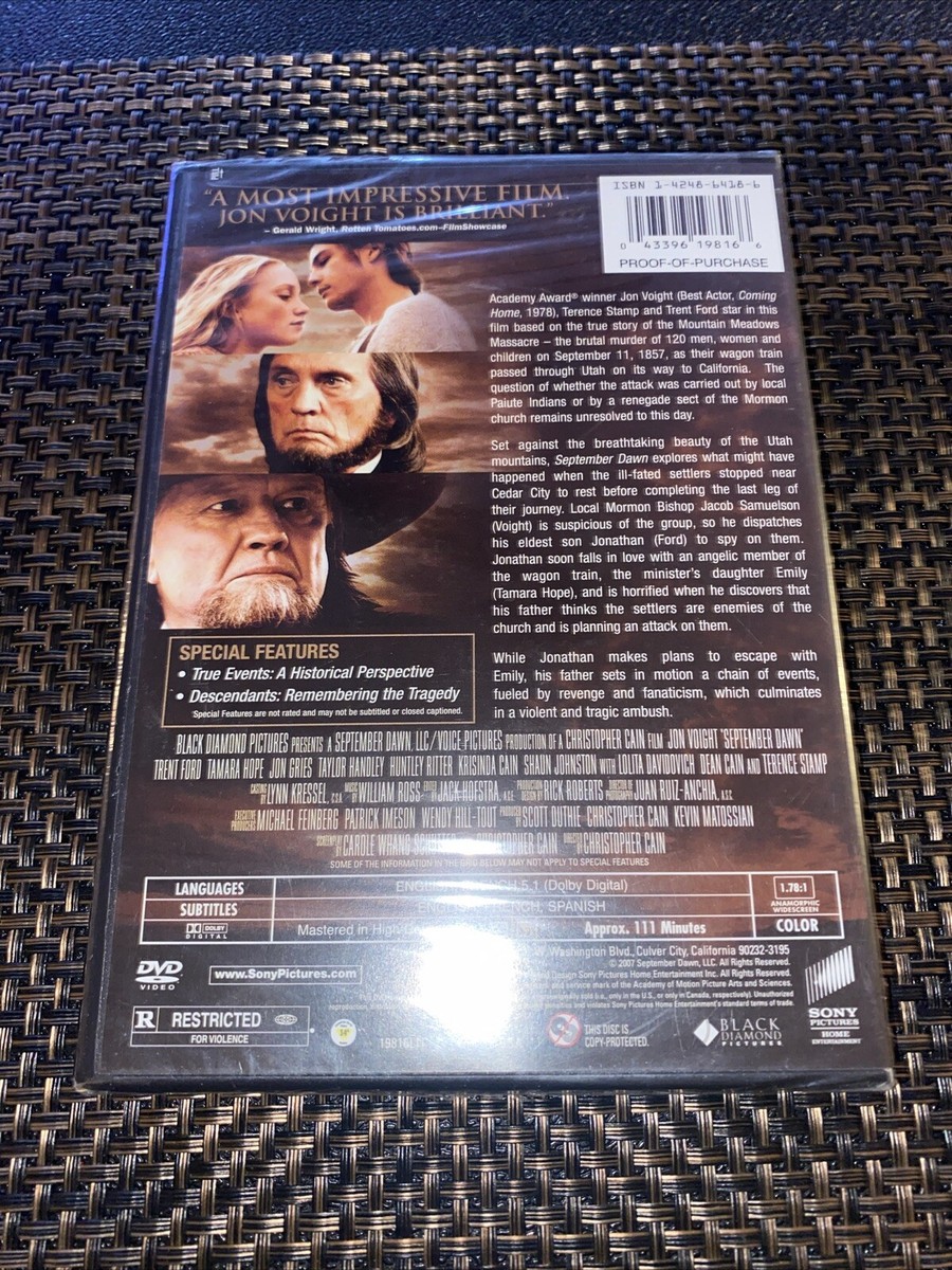 September Dawn (DVD, 2008) Based on History New 43396198166