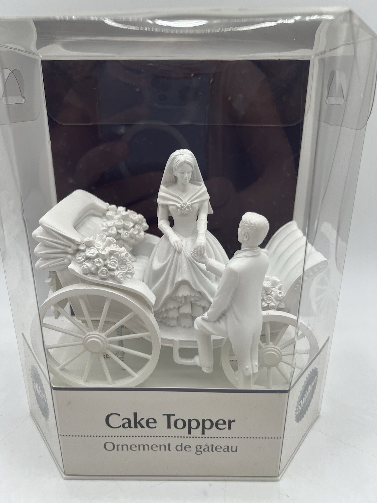 Wilton Wedding Cake Topper Just Married Bride Groom w/ Carriage Vintage ...