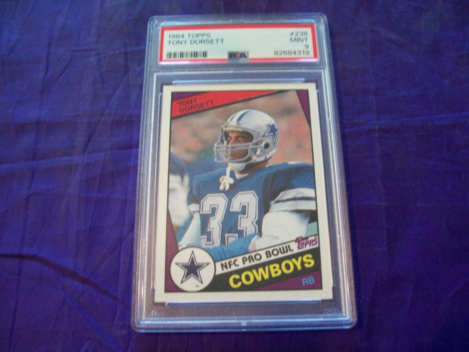 1984 TOPPS FOOTBALL #238 TONY DORSETT (COWBOYS) PSA 9