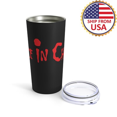 Alice in Chains 20oz Stainless Steel Black Tumbler Cup Mug