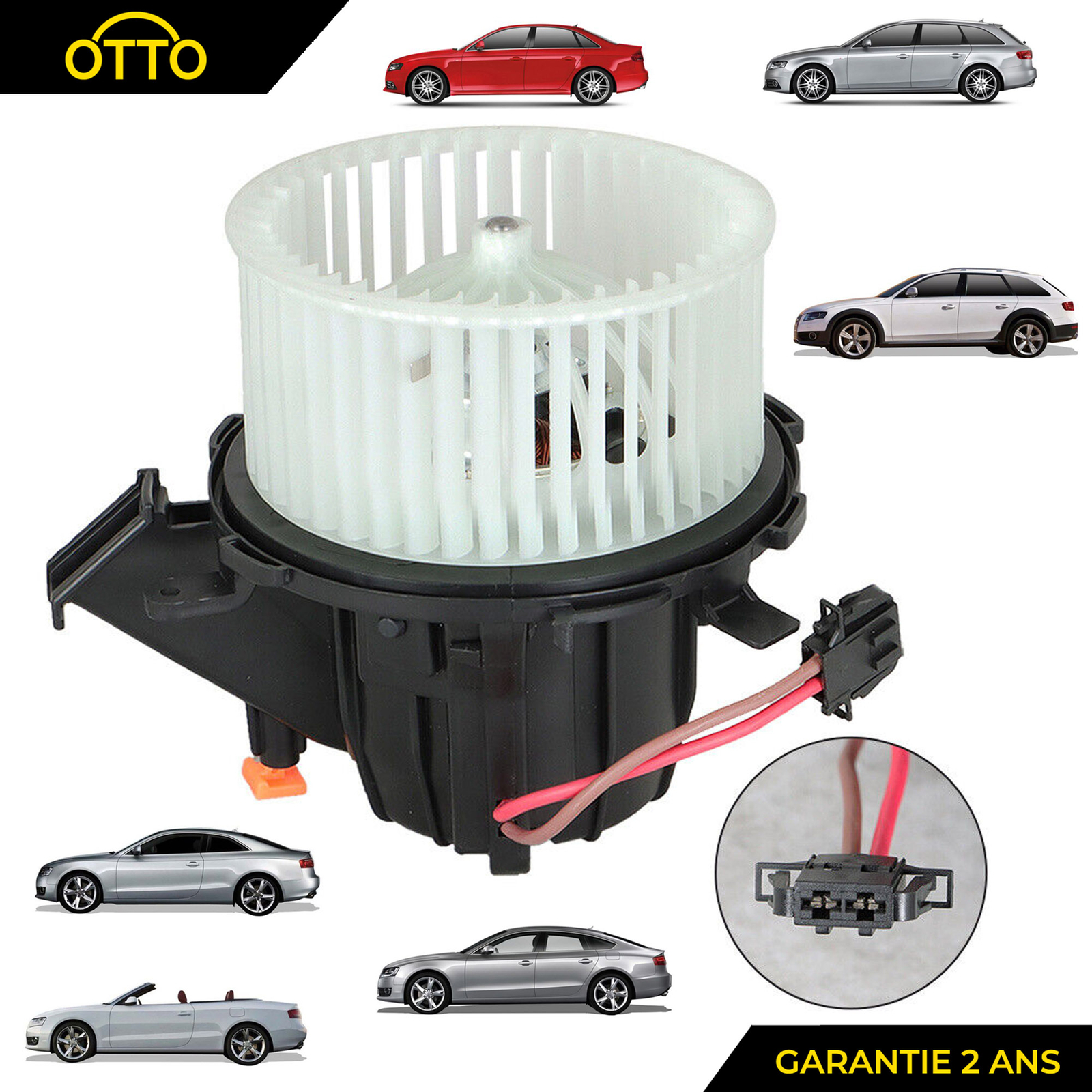 Pulseur d'air ventilateur pour Audi A4 S4 A5 Q5, idéal désembuage et chauffage