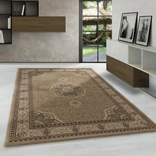 Tappeto orientale design orientale classico ornamento tappeto soggiorno beige