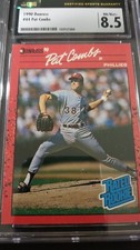 1990 Donruss Pat Combs #44 Printing Error. CSG Graded 8.5
