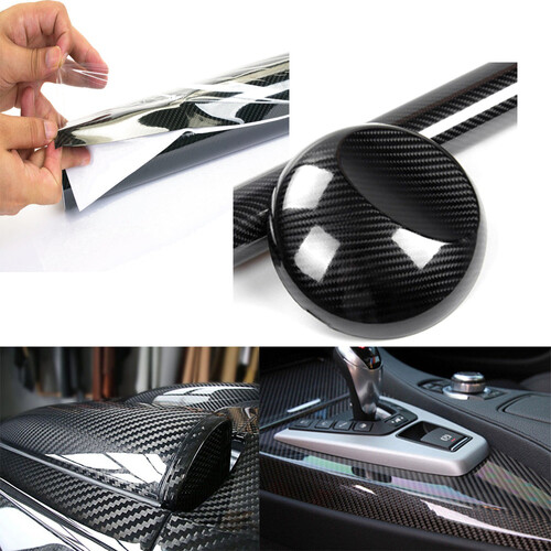 7D Carbon Fiber Vinyl Film Car Interior Wrap Stickers Universal for Acura TLX - Picture 1 of 12
