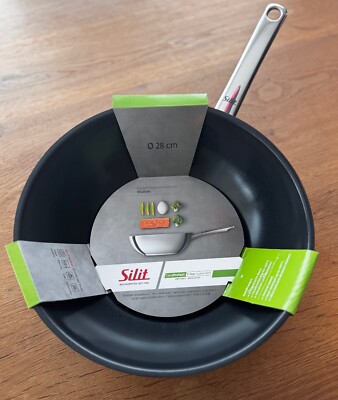 Silit Wok Wuhan Wokpfanne Ø 28 cm Edelstahl/ CeraProtect Antihaftversiegelung
