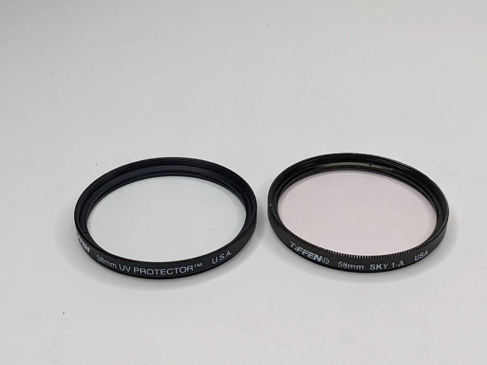 58mm Set of 2 Tiffen UV Protector and Skylight 1A - Made in USA MSRP $30 - Image 3 of 4