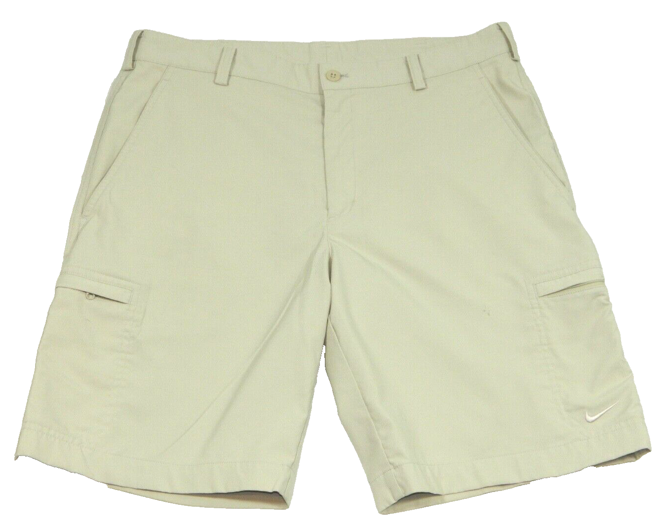 Men's Nike Shorts GOLF Dri-Fit Ivory Cargo Chino Tag & measured Size 32