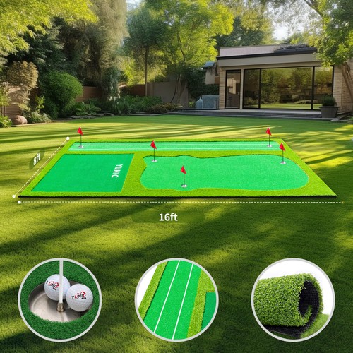 Yunic Golf Putting Green Professional Mat for Home Office Backyard - Picture 16 of 40