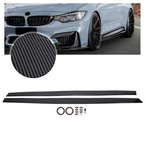For BMW F82 F83 M4 2015-2020 Carbon Fiber Color Side Skirts Panel Extension