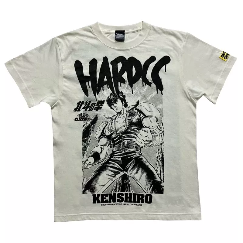 Fist of the North Star Kenshiro T shirt Vanilla White Hardcore Chocolate Japan