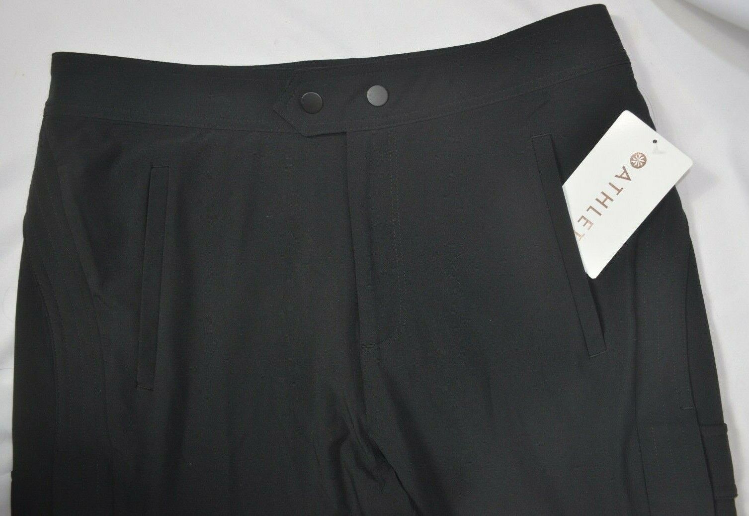 Athleta Uptown Ankle Pant 2 Small Black Lightweight Pants for sale 
