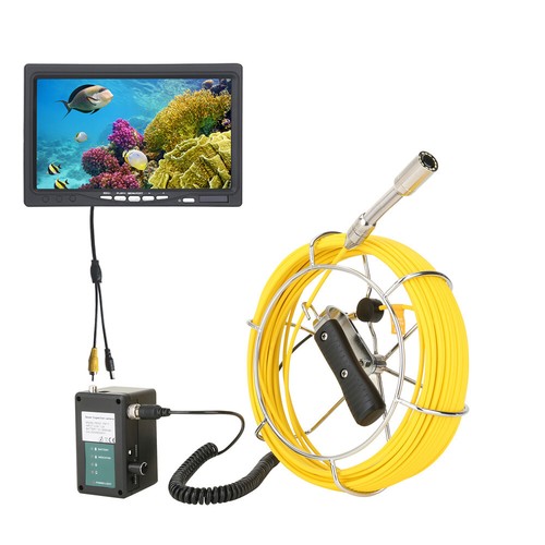 Caméra d'inspection de tuyau d'égout 7" HD 20M avec émetteur 512HZ auto-nivellement - Photo 8/14