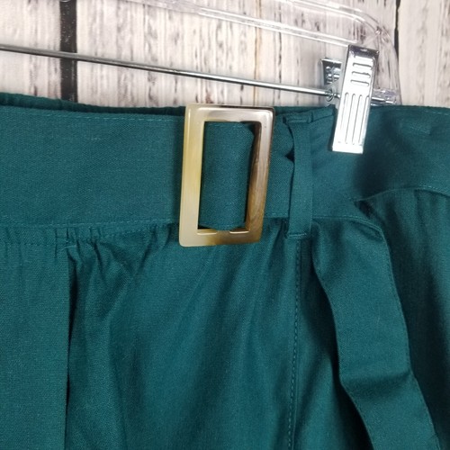 J. Jill Women Teal Green Wide Leg Crop Elastic Waist High Rise Pants Size XL New - Picture 3 of 6