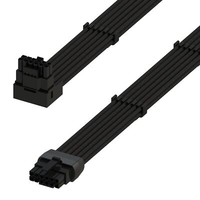 - AVA Right Angle 600W PCIE 5.0 16Pin 12+4 High Current Power Cable | Molded ...