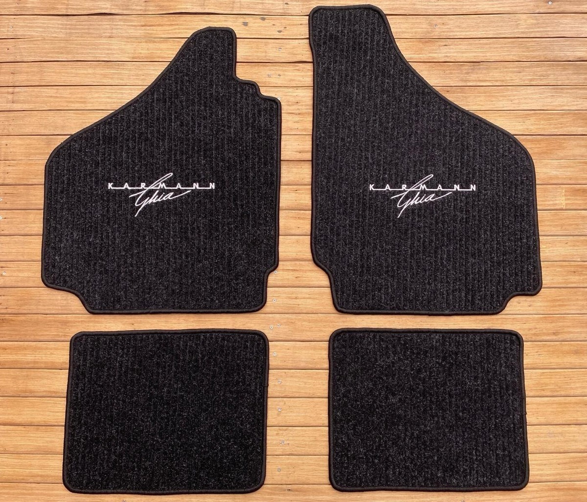 For VW Karmann Ghia type 14 -34 Floor mats carpet 1955-1974 ribbed