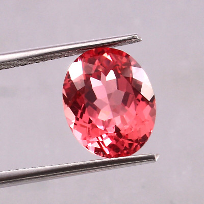 Natural Ceylon Padparadscha Sapphire Loose Oval Gemstone Cut 11x9 MM - 5.80 CT
