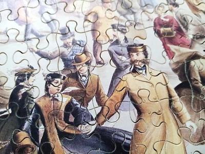 c. 1970 - ANCIEN GRAND PUZZLE EN BOIS "CENTRAL PARK IN WINTER" - OPTIMAGO - Photo 1/4