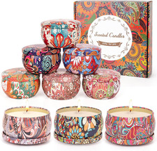 Bougie Parfumée Anti-stress en Cire Soja Artisanale Cadeau Pour Femme 9 Bougies