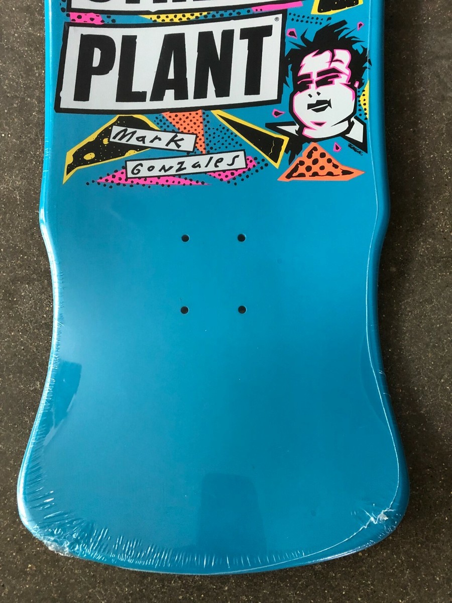 New Street Plant Jumbo Gonz Mark Gonzales Blue Skateboard Deck