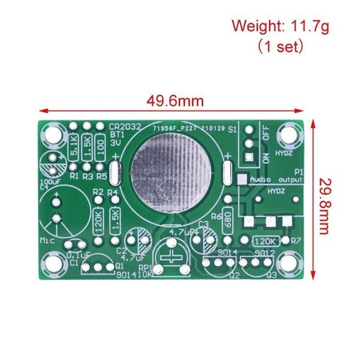 Amplificador de audio práctico para enseñanza audífonos de competencia kit electrónico hágalo usted mismo - Imagen 9 de 12