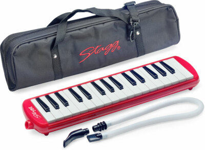 STAGG MELOSTA32 RD Melodica inkl. Tasche, rot