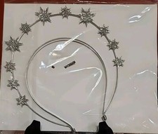 Goddess Halo Crown Rhinestone Headband Mary Halo Star Hair Bump Hair Accessories