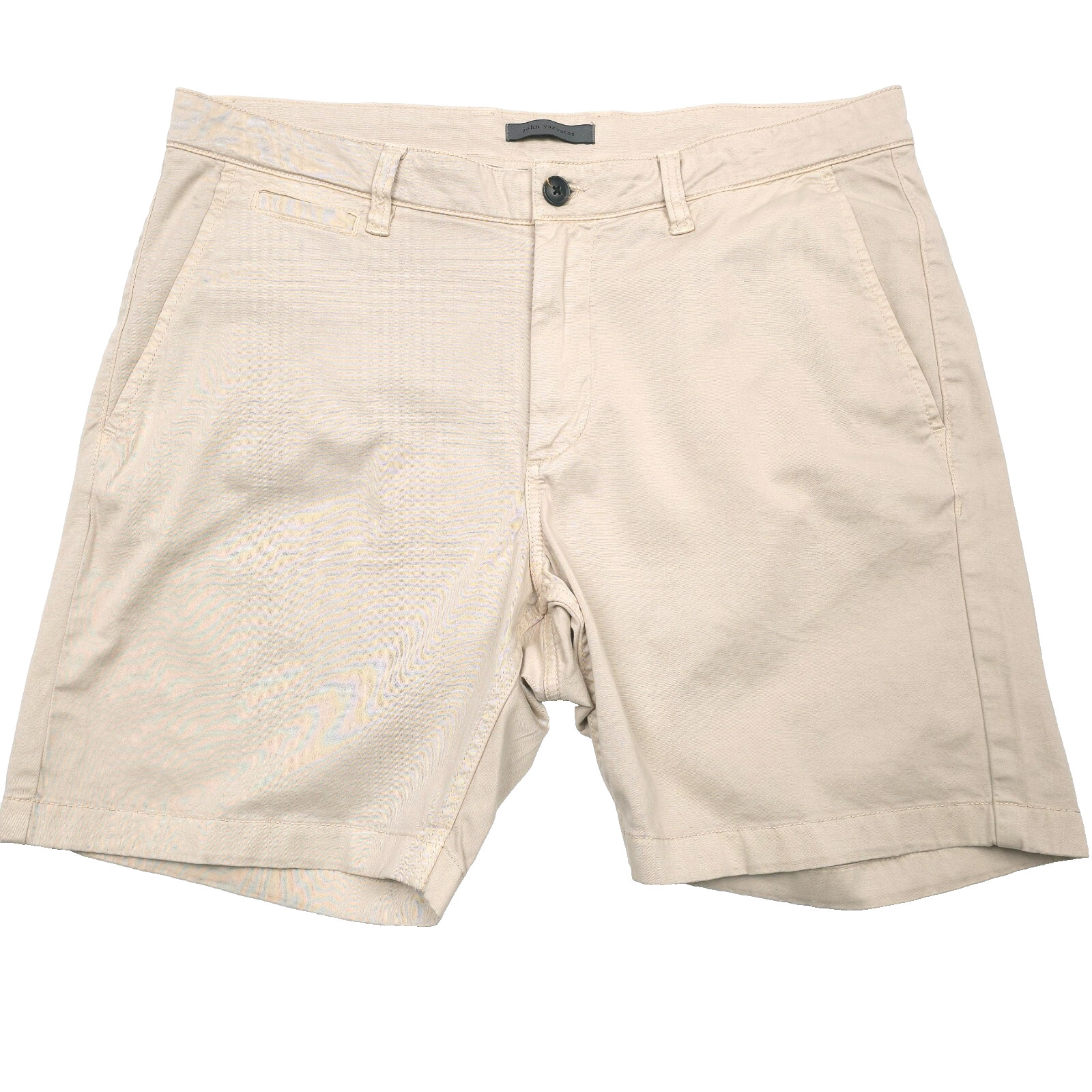 148 Джон Варватос Johnny Flat Front Fossil Бежевые шорты цвета хаки мужские Размер 34 13590₽