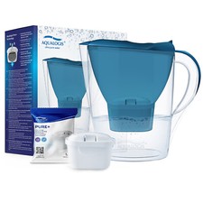  Aqualogis Harmony 2.6L Water Filter Fridge Jug with 1 Filter Cartridge - Blue