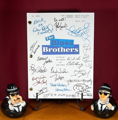 The Blues Brothers Script Signed- Autograph Reprints- 124 Pages