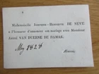 JOSEPHINE HENRIETTE DE NEVE WEDDING SHARE to ANDRE VAN DUERNE DE DAMAS 1828
