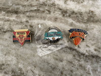 Lot (3) Vintage NBA Basketball Pins Pinbacks Knicks, Bulls, NCAA | eBay