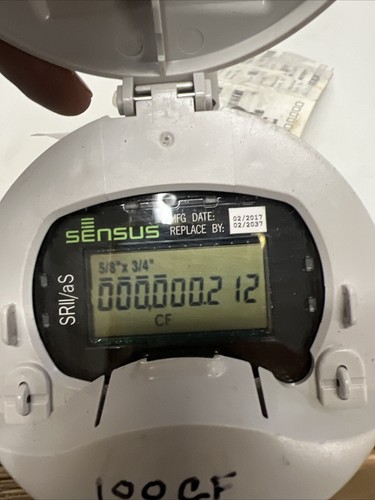 Sensus 2 Meter Sensus Sr2 As Water Meter 100 Cubic Feet | eBay