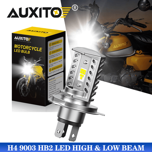Motorcycle H4 9003 LED Headlight Hi/Low Beam 6500K Super Bright White Bulb - Bild 1 von 9