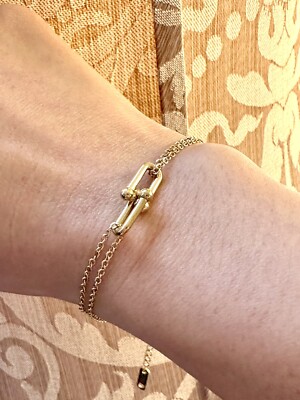 Infinity Good Luck 18k gold Plated Bracelet hypoallergenic Good Vibe Hot Trendy