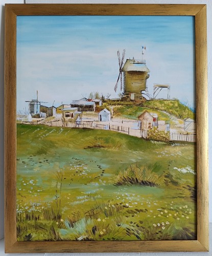 Le Moulin de la Galette Oil painting Vincent Van Gogh handpainted copy 15.7*19.7 - Picture 9 of 12