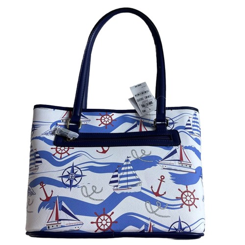 Giani Bernini Tasche Handtasche Schultertasche maritim blau Sommer Urlaub Segeln NEU