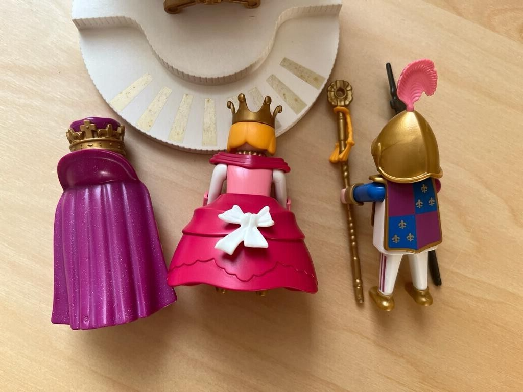 Playmobil 3019 Traumschloss Thron mit Königspar und Wächter TOP eBay