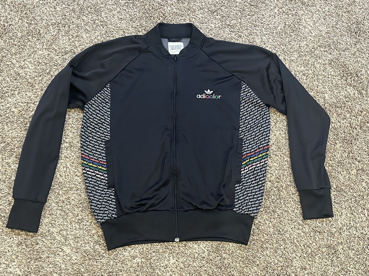 Adidas Adicolor Track Top BK5 Black Series Large Leonardo Da Vinci 