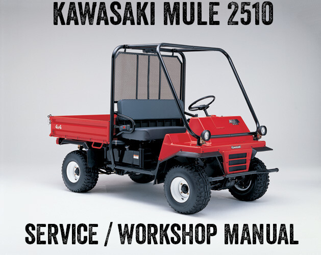 1993-2000 Kawasaki Mule 2510 Utility Workshop Repair Service