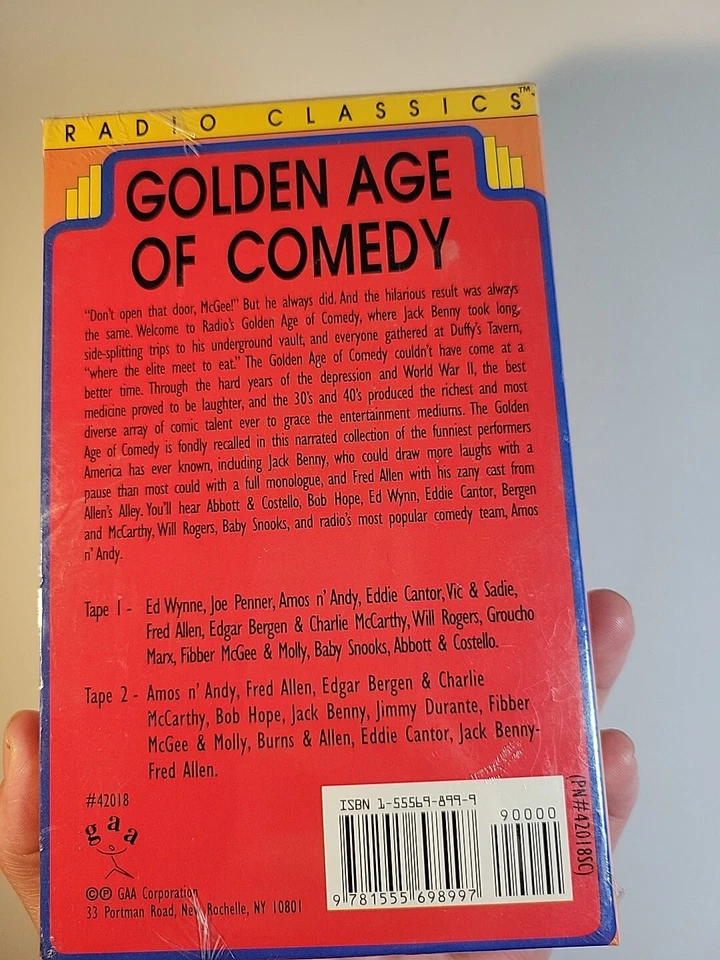 Golden Age Of Comedy - Radio Classics (Cassette, 1994) - Image 3 of 4