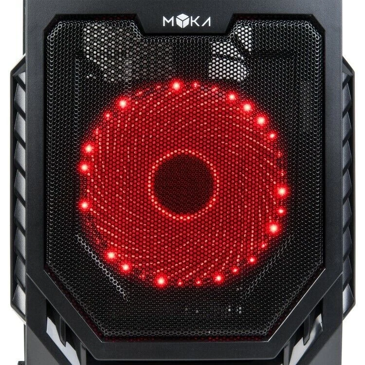 CASE GAMING MYKA CG-P01 MERCURY ATX 2X USB 2.0 + 1X USB 3.0 VENTOLA 33 LED rossa - Immagine 3 di 4