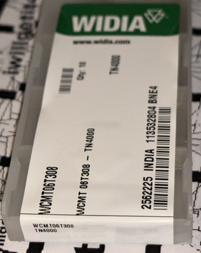 WIDIA WCMT06T308 TN4000 2562225 113532804 Carbide 10 Inserts - Picture 3 of 7